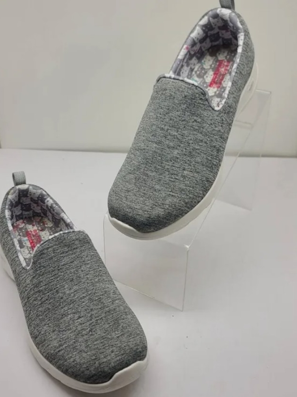 Skechers Women's Gray Slip-On Sneakers